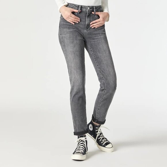 Mavi Kathleen Slim Boyfriend Jeans Mid Gray Size 28 Inseam 30 - Picture 1 of 11